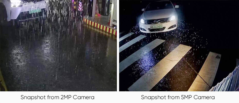 Snapshots from Cameras with Different Pixels